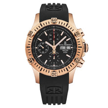 Load image into Gallery viewer, Revue Thommen Men&#39;s &#39;Air speed&#39; Black Dial Black Rubber Strap Automatic Watch 16071.6667
