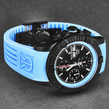 Load image into Gallery viewer, Revue Thommen Men&#39;s &#39;Air speed&#39; Black Dial Blue Rubber Strap Automatic Watch 16071.6675
