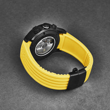 Load image into Gallery viewer, Revue Thommen Men&#39;s &#39;Air speed&#39; Black Dial Yellow Rubber Strap Automatic Watch 16071.6678
