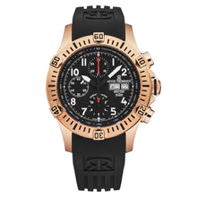 Load image into Gallery viewer, Revue Thommen Men&#39;s &#39;Air speed&#39; Black Dial Black Rubber Strap Automatic Watch 16071.6767
