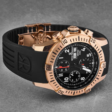 Load image into Gallery viewer, Revue Thommen Men&#39;s &#39;Air speed&#39; Black Dial Black Rubber Strap Automatic Watch 16071.6767
