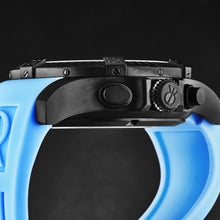 Load image into Gallery viewer, Revue Thommen Men&#39;s &#39;Air speed&#39; Black Dial Blue Rubber Strap Automatic Watch 16071.6775
