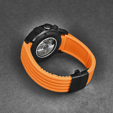 Load image into Gallery viewer, Revue Thommen Men&#39;s &#39;Air speed&#39; Black Dial Orange Rubber Strap Automatic Watch 16071.6779
