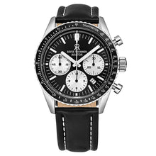 Load image into Gallery viewer, Revue Thommen Men&#39;s 17000.6534 &#39;Aviator&#39; Black Dial Leather Strap Chronograph Automatic Watch
