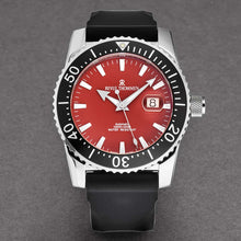 Load image into Gallery viewer, Revue Thommen Men&#39;s 17030.2536 &#39;Diver&#39; Red Dial Black Rubber Strap Swiss Automatic Watch

