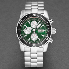 Load image into Gallery viewer, Revue Thommen Men&#39;s 17030.6121 &#39;Divers&#39; Green Dial Day-Date Chronograph Automatic Watch
