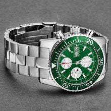 Load image into Gallery viewer, Revue Thommen Men&#39;s 17030.6131 &#39;Divers&#39; Green Dial Day-Date Chronograph Automatic Watch
