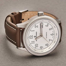Load image into Gallery viewer, Revue Thommen Men&#39;s 17060.2523 &#39;Pilot&#39; Silver Dial Brown Leather Strap Automatic Watch
