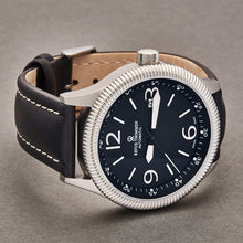 Load image into Gallery viewer, Revue Thommen Men&#39;s 17060.2527 &#39;Pilot&#39; Black Dial Black Leather Strap Automatic Watch

