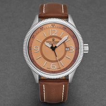 Load image into Gallery viewer, Revue Thommen Men&#39;s 17060.2529 &#39;Pilot&#39; Salmon Dial Brown Leather Strap Automatic Watch
