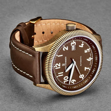 Load image into Gallery viewer, Revue Thommen Men&#39;s 17060.2586 &#39;Airspeed Vintage&#39; Brown Dial Brown Leather Strap Swiss Automatic Watch
