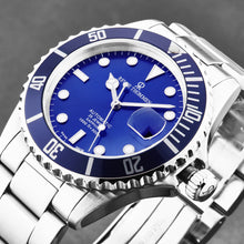 Load image into Gallery viewer, Revue Thommen Men&#39;s &#39;Diver&#39; Blue Dial Stainless Steel Bracelet Swiss Automatic Watch 17571.2128
