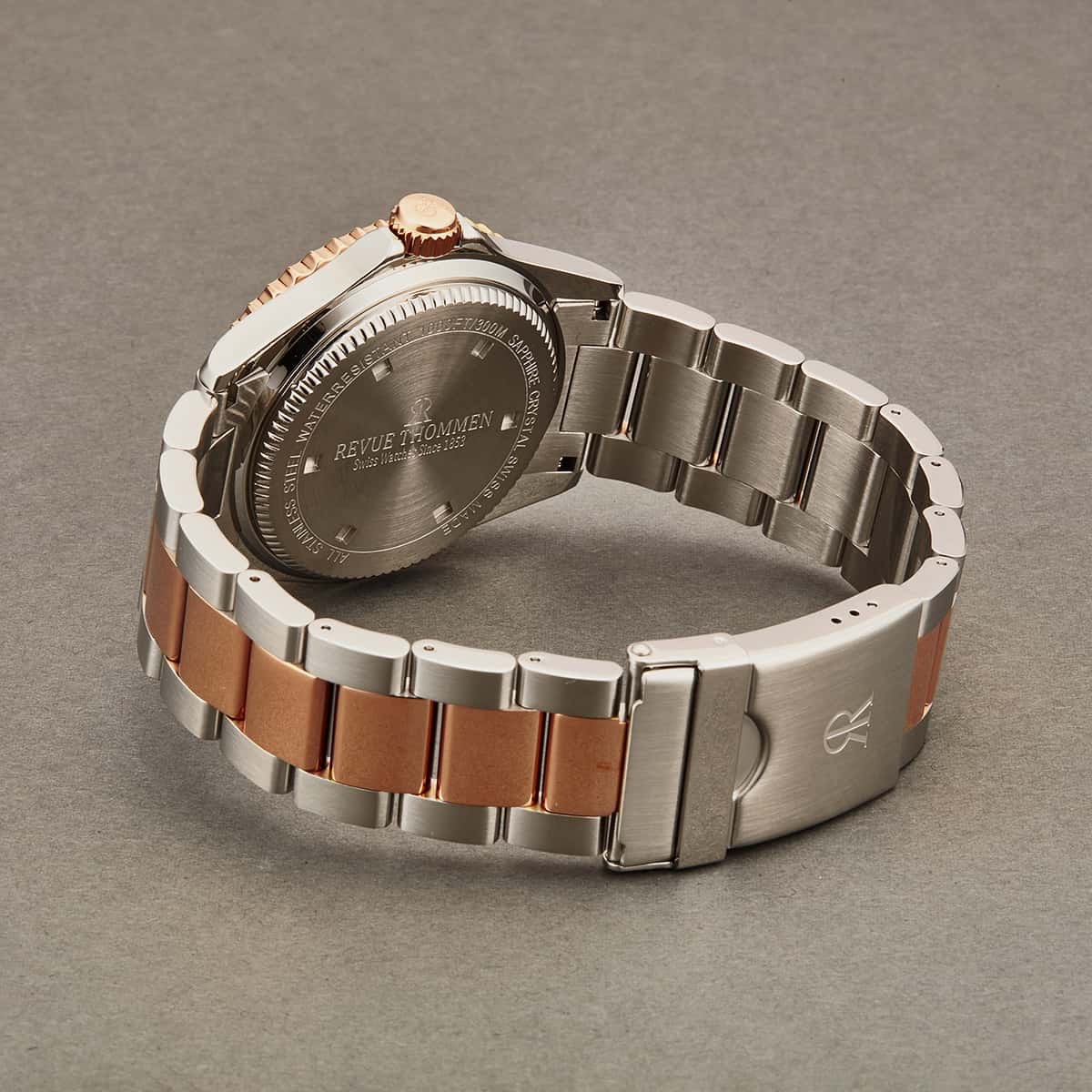 Revue Thommen 17571.2155 'Diver' Blue Dial Two Tone Stainless Steel Sw