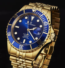 Load image into Gallery viewer, Revue Thommen Men&#39;s &#39;Diver&#39; Blue Dial Stainless Steel Bracelet Automatic Watch 17571.2215
