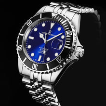 Load image into Gallery viewer, Revue Thommen Men&#39;s &#39;Diver&#39; Blue Dial Stainless Steel Bracelet Automatic Watch 17571.2223
