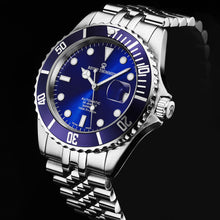 Load image into Gallery viewer, Revue Thommen Men&#39;s &#39;Diver&#39; Blue Dial Stainless Steel Bracelet Automatic Watch 17571.2228
