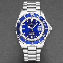 Load image into Gallery viewer, Revue Thommen Men&#39;s &#39;Diver&#39; Blue Dial Stainless Steel Bracelet Swiss Automatic Watch 17571.2428
