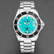 Load image into Gallery viewer, Revue Thommen Men&#39;s &#39;Diver&#39; Green Dial Stainless Steel Bracelet Swiss Automatic Watch 17571.2431
