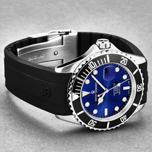 Load image into Gallery viewer, Revue Thommen Men&#39;s &#39;Diver&#39; Blue Dial Rubber Strap Swiss Automatic Watch  17571.2823

