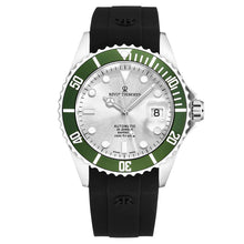 Load image into Gallery viewer, Revue Thommen Men&#39;s &#39;Diver&#39; Silver Dial Rubber Strap Swiss Automatic Watch  17571.2824
