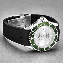 Load image into Gallery viewer, Revue Thommen Men&#39;s &#39;Diver&#39; Silver Dial Rubber Strap Swiss Automatic Watch  17571.2824
