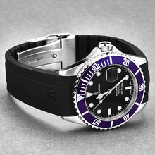 Load image into Gallery viewer, Revue Thommen Men&#39;s &#39;Diver&#39; Black Dial Rubber Strap Swiss Automatic Watch  17571.2835
