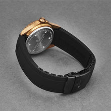 Load image into Gallery viewer, Revue Thommen Men&#39;s &#39;Diver&#39; Brown Dial Black Rubber Strap Bronze/Steel Automatic Watch 17571.2896
