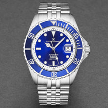 Load image into Gallery viewer, Revue Thommen Men&#39;s &#39;Diver&#39; Blue Dial Stainless Steel Bracelet Swiss Automatic Watch 17571.2928
