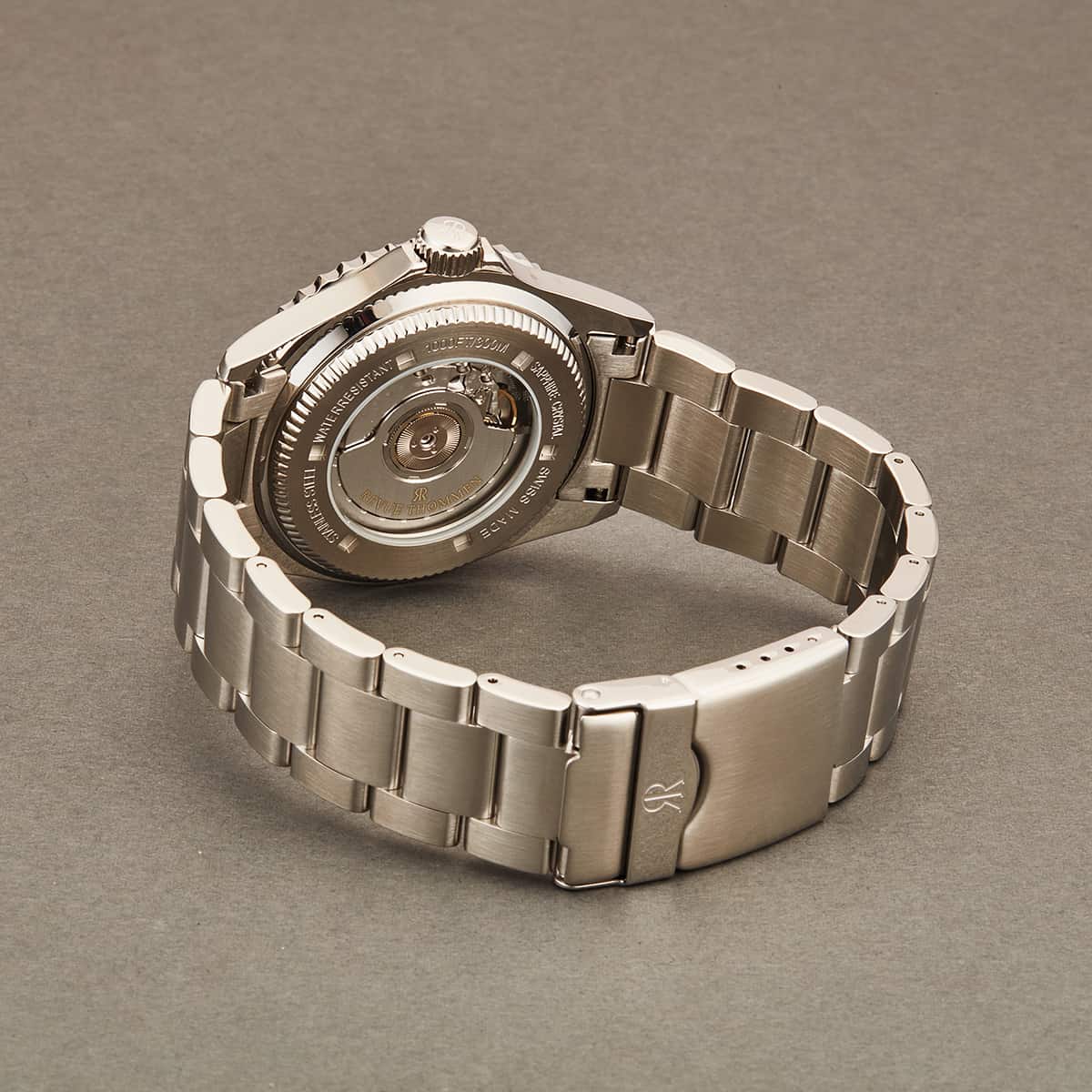 Revue Thommen Men's 17572.2136 'Diver' Black Dial Stainless Steel GMT