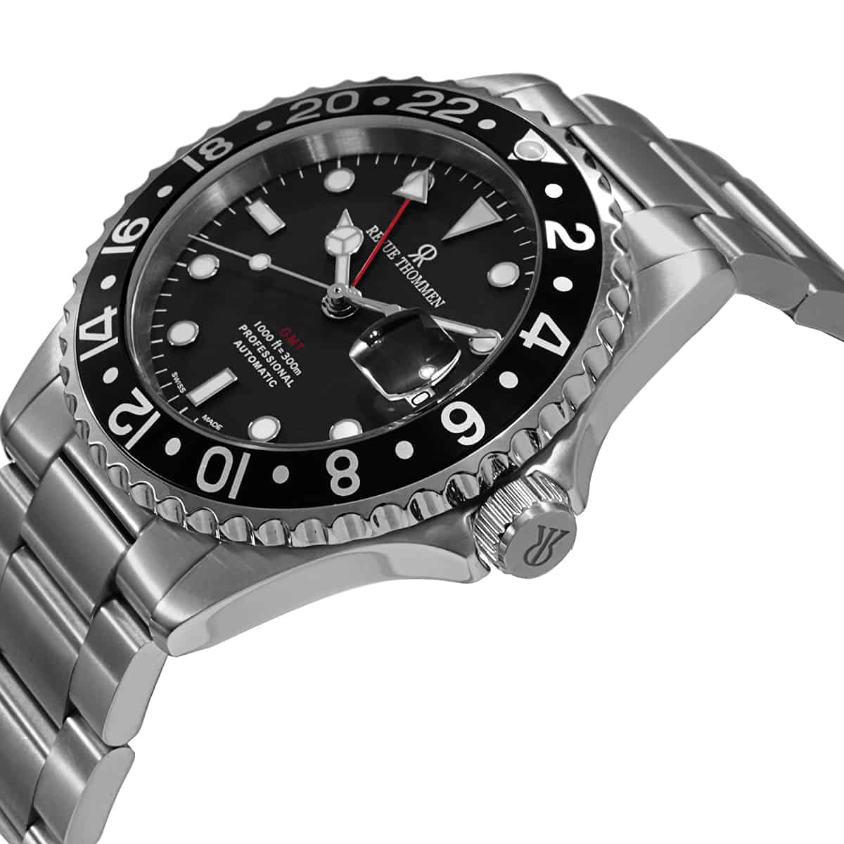 Revue Thommen Men's 17572.2137 'Diver' Black Dial Stainless