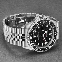 Load image into Gallery viewer, Revue Thommen Men&#39;s &#39;Diver&#39; GMT Black Dial Black Bezel Automatic Watch 17572.2237
