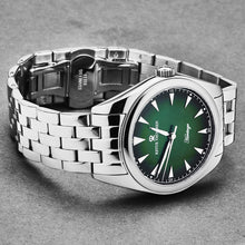 Load image into Gallery viewer, Revue Thommen Men&#39;s &#39;Heritage&#39; Green Dial Stainless Steel Bracelet Automatic Watch 21010.2134
