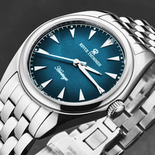 Load image into Gallery viewer, Revue Thommen Men&#39;s &#39;Heritage&#39; Blue Dial Stainless Steel Bracelet Automatic Watch 21010.2135
