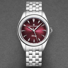Load image into Gallery viewer, Revue Thommen Men&#39;s &#39;Heritage&#39; Red Dial Stainless Steel Bracelet Automatic Watch 21010.2136
