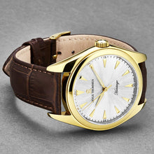 Load image into Gallery viewer, Revue Thommen Men&#39;s &#39;Heritage&#39; Silver Dial Brown Leather Strap Automatic Watch 21010.2512
