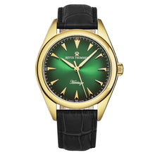 Load image into Gallery viewer, Revue Thommen Men&#39;s &#39;Heritage&#39; Green Dial Black Leather Strap Automatic Watch 21010.2514
