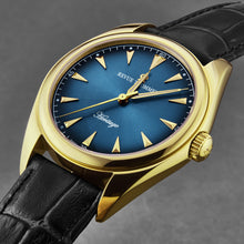 Load image into Gallery viewer, Revue Thommen Men&#39;s &#39;Heritage&#39; Blue Dial Black Leather Strap Automatic Watch 21010.2515
