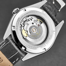 Load image into Gallery viewer, Revue Thommen Men&#39;s &#39;Heritage&#39; Grey Dial Grey Leather Strap Automatic Watch 21010.2522
