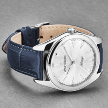 Load image into Gallery viewer, Revue Thommen Men&#39;s &#39;Heritage&#39; Silver Dial Blue Leather Strap Automatic Watch 21010.2525
