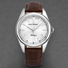 Load image into Gallery viewer, Revue Thommen Men&#39;s &#39;Heritage&#39; Silver Dial Brown Leather Strap Automatic Watch 21010.2533
