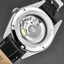 Load image into Gallery viewer, Revue Thommen Men&#39;s &#39;Heritage&#39; Salmon Dial Black Leather Strap Automatic Watch 21010.2539
